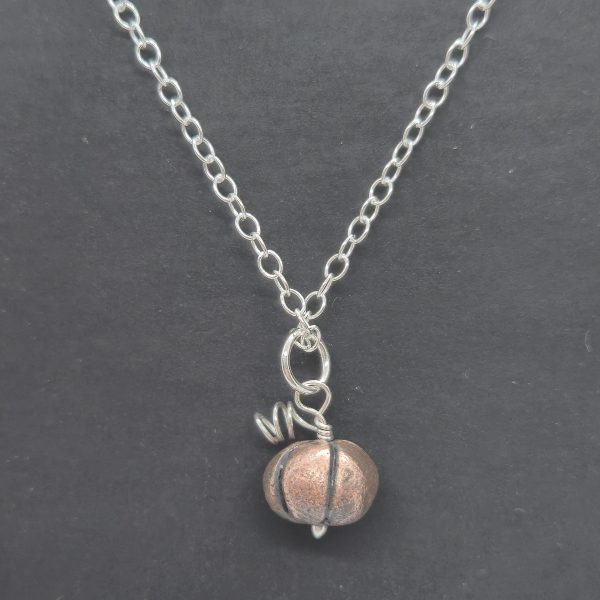 Copper Pumpkin Necklace - Image 2