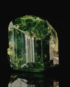 Emerald uncut crystal