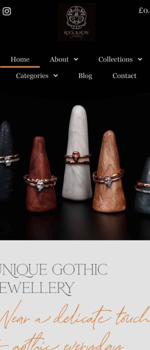 front page of website screenshot mobile